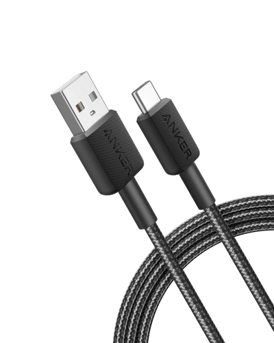 كابل Anker 322 من USB-A إلى USB-C مجدول 0.9 متر مع ضمان 18 شهرًا