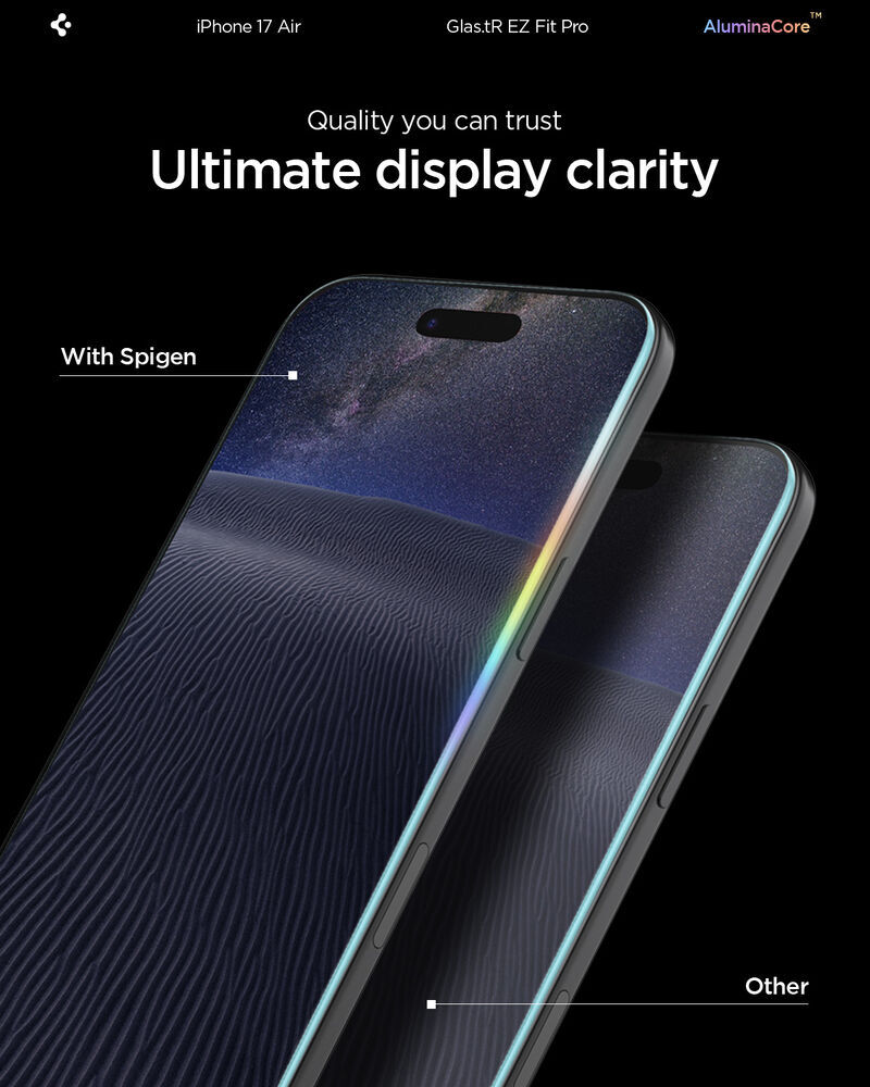 Spigen GLAS.tR EZ Fit Screen Protector for iPhone Air (1-Pack)