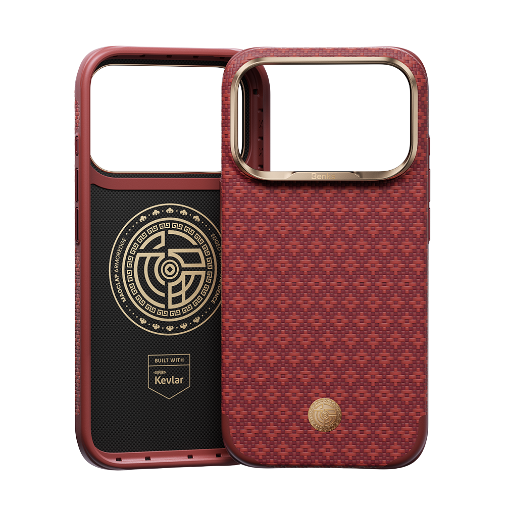 Benks ArmorGrid Edge X9 Case built with Kevlar® for iPhone 18 Pro / 18 Pro Max - ArmorEdge Red #color_armoredge-red