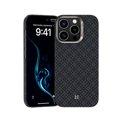 Benks ArmorGrid ArmorAir Case built with Kevlar® for iPhone 16 Pro Max - Obsidian Black #pattern_obsidian-black