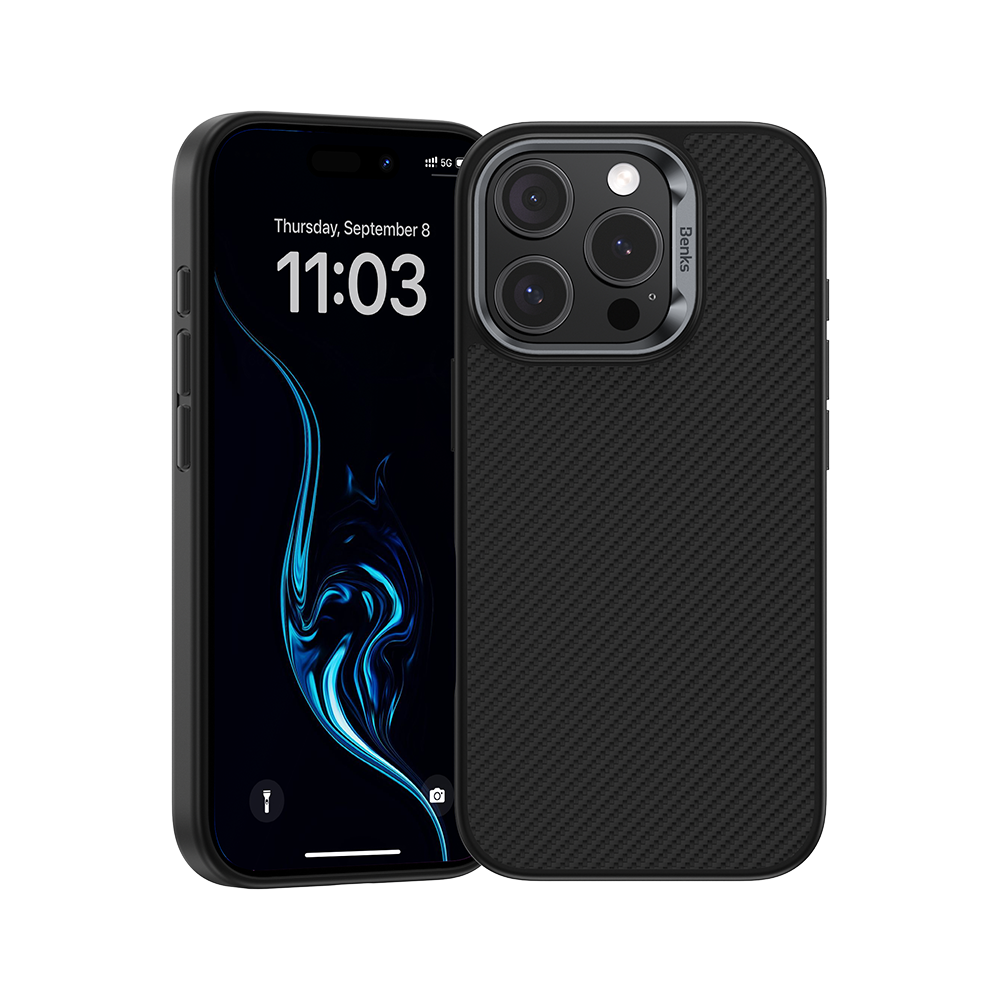 Benks ArmorPro Case built with Kevlar® 600D for iPhone 16 Pro with Button