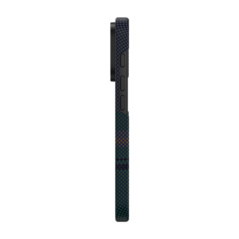 حافظة بنكس Aurora ArmorAir مصنوعة من كيفلار® لهاتف آيفون 16 برو ماكس مع إطار أسود