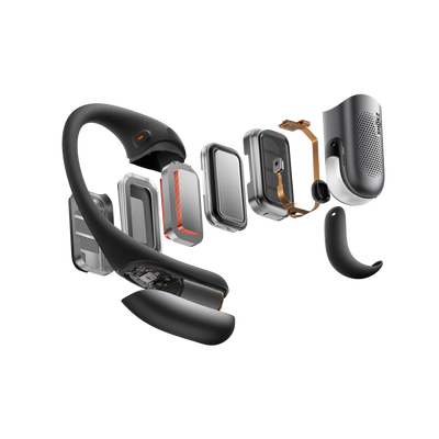 Shokz OpenFit Pro Open-Ear Wireless Earbuds - Black