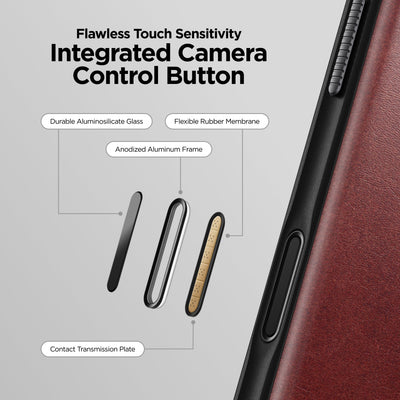 Nomad Modern Leather Case for iPhone 17 Pro (Horween Leather) - Burgundy #color_burgundy