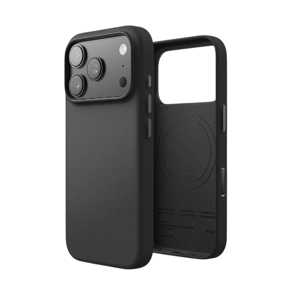Elago MagLeather Case for iPhone 17 Pro / iPhone 18 Pro - Black #color_black