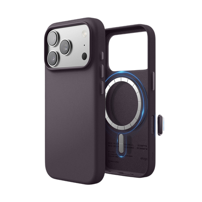 Elago MagLeather Case for iPhone 17 Pro / iPhone 18 Pro - Deep Purple #color_deep-purple