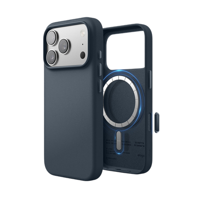 Elago MagLeather Case for iPhone 17 Pro / iPhone 18 Pro - Jean Indigo #color_jean-indigo