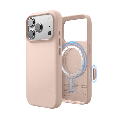 Elago MagLeather Case for iPhone 17 Pro / iPhone 18 Pro - Lovely Pink #color_lovely-pink