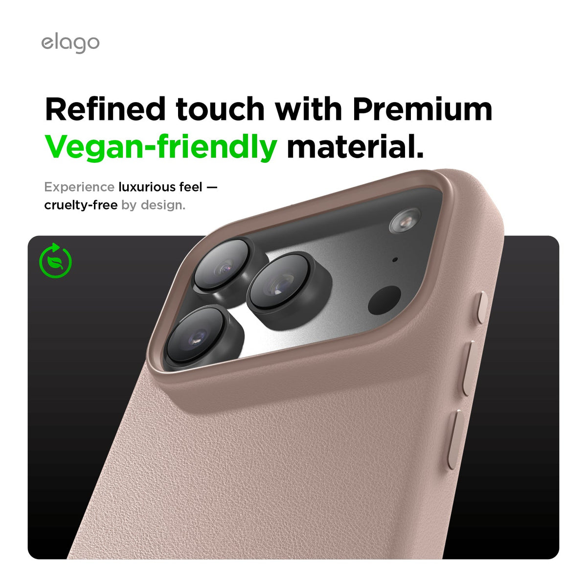 Elago MagLeather Case for iPhone 17 Pro / iPhone 18 Pro - Lovely Pink #color_lovely-pink