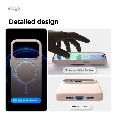 Elago MagLeather Case for iPhone 17 Pro / iPhone 18 Pro - Lovely Pink #color_lovely-pink