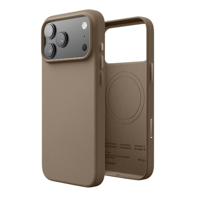 Elago MagLeather Case for iPhone 17 Pro Max / iPhone 18 Pro Max - Taupe #color_taupe