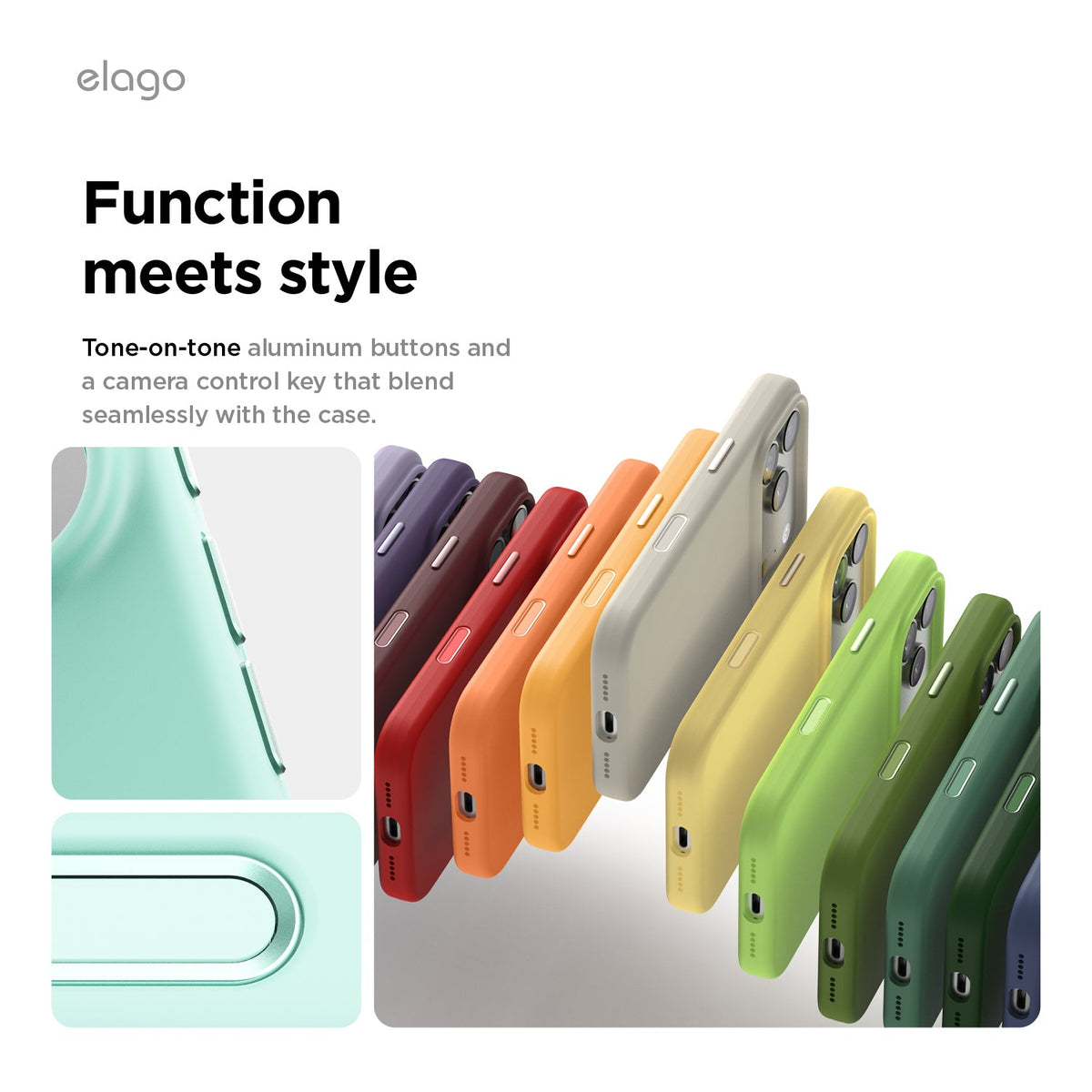 Elago Mag Silicone Case for iPhone 17 Pro / iPhone 18 Pro - Aqua Sky #color_aqua-sky