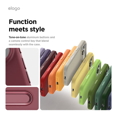 Elago Mag Silicone Case for iPhone 17 Pro / iPhone 18 Pro - Burgundy #color_burgundy