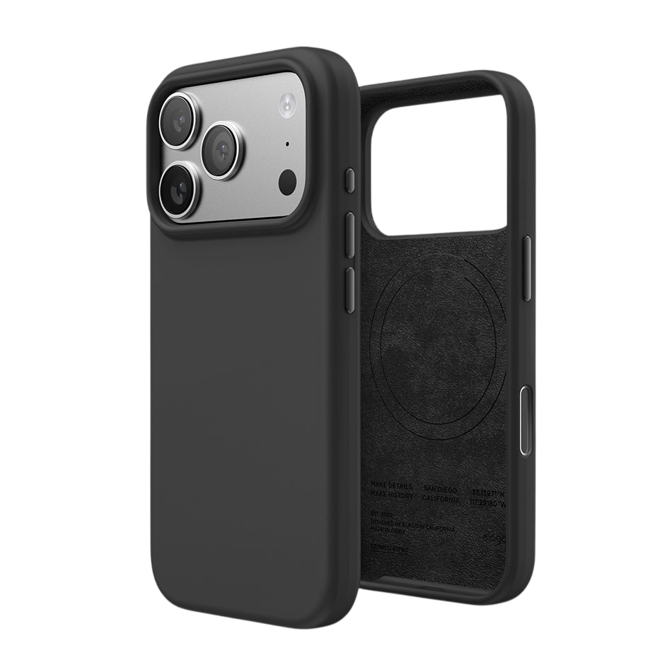 Elago Mag Silicone Case for iPhone 17 Pro / iPhone 18 Pro - Black #color_black