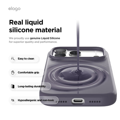 Elago Mag Silicone Case for iPhone 17 Pro / iPhone 18 Pro - Deep Purple #color_deep-purple