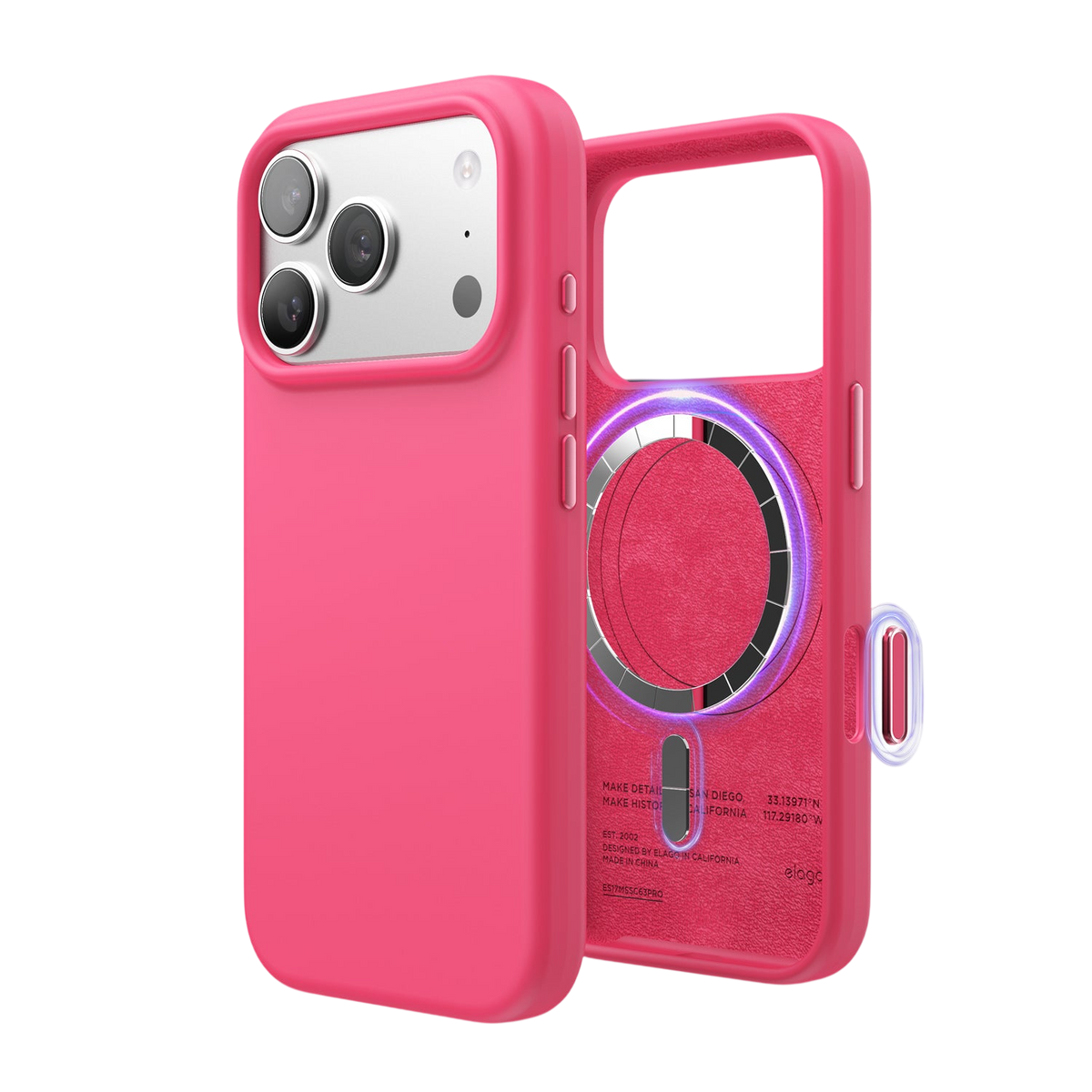 Elago Mag Silicone Case for iPhone 17 Pro / iPhone 18 Pro - Ice Red #color_ice-red
