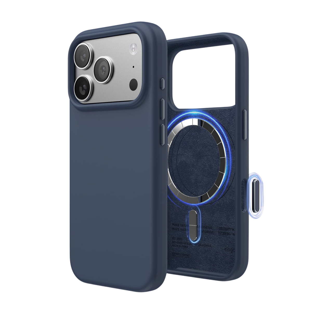 Elago Mag Silicone Case for iPhone 17 Pro / iPhone 18 Pro - Jean Indigo #color_jean-indigo