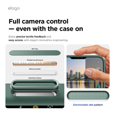 Elago Mag Silicone Case for iPhone 17 Pro / iPhone 18 Pro - Midnight Green #color_midnight-green