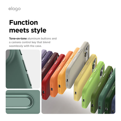 Elago Mag Silicone Case for iPhone 17 Pro / iPhone 18 Pro - Midnight Green #color_midnight-green
