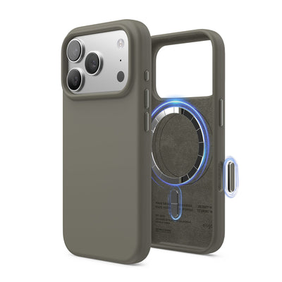 Elago Mag Silicone Case for iPhone 17 Pro / iPhone 18 Pro - Medium Grey #color_medium-grey