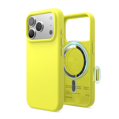 Elago Mag Silicone Case for iPhone 17 Pro / iPhone 18 Pro - Neon Yellow #color_neon-yellow