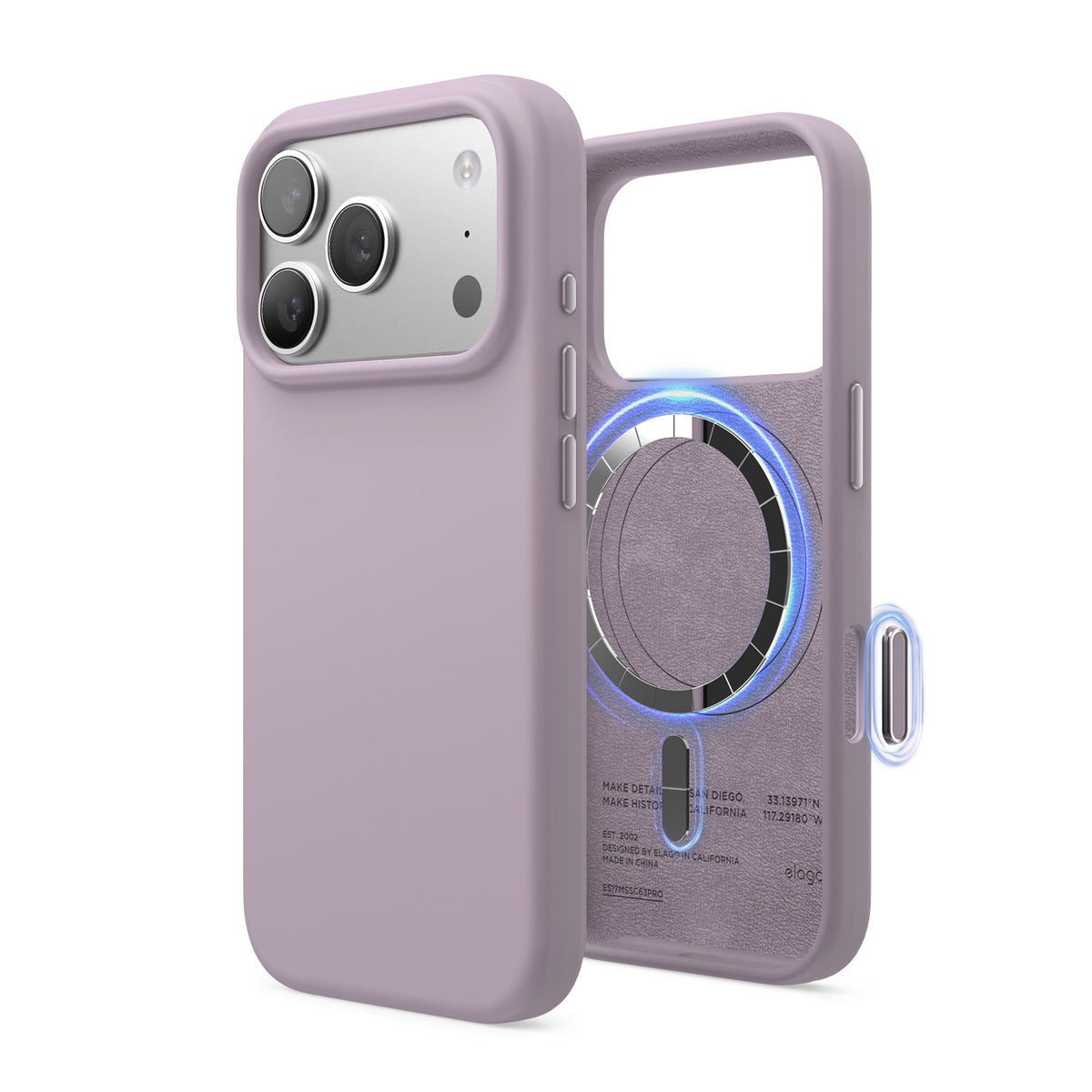 Elago Mag Silicone Case for iPhone 17 Pro / iPhone 18 Pro - Soft Purple #color_soft-purple