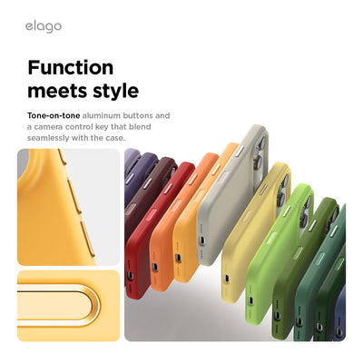 Elago Mag Silicone Case for iPhone 17 Pro / iPhone 18 Pro - Sunshine #color_sunshine