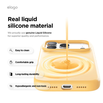 Elago Mag Silicone Case for iPhone 17 Pro / iPhone 18 Pro - Sunshine #color_sunshine