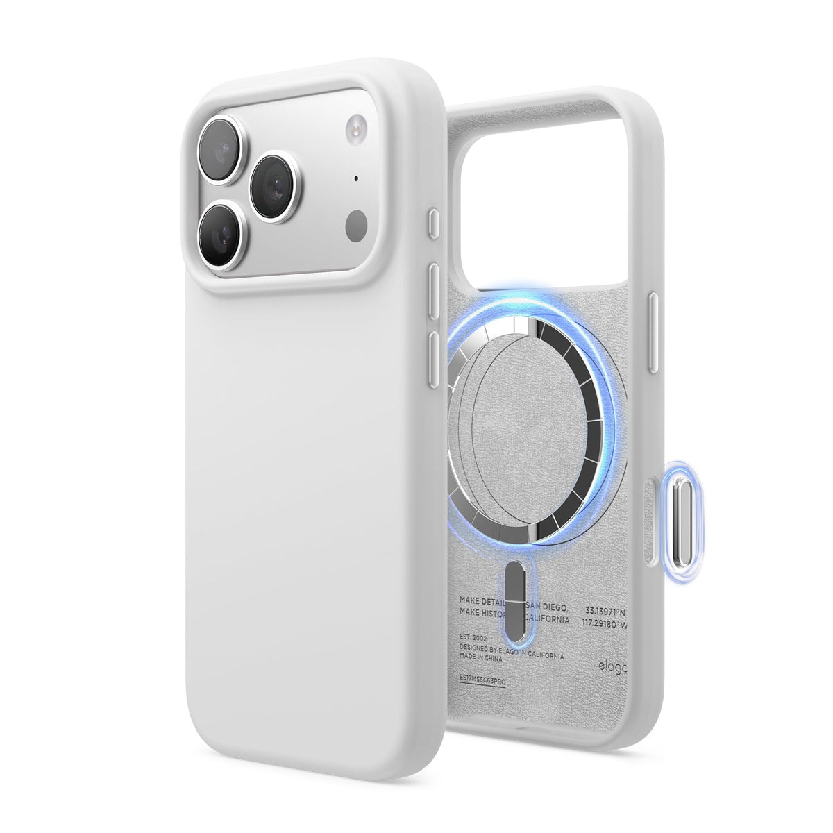 Elago Mag Silicone Case for iPhone 17 Pro / iPhone 18 Pro - White #color_white