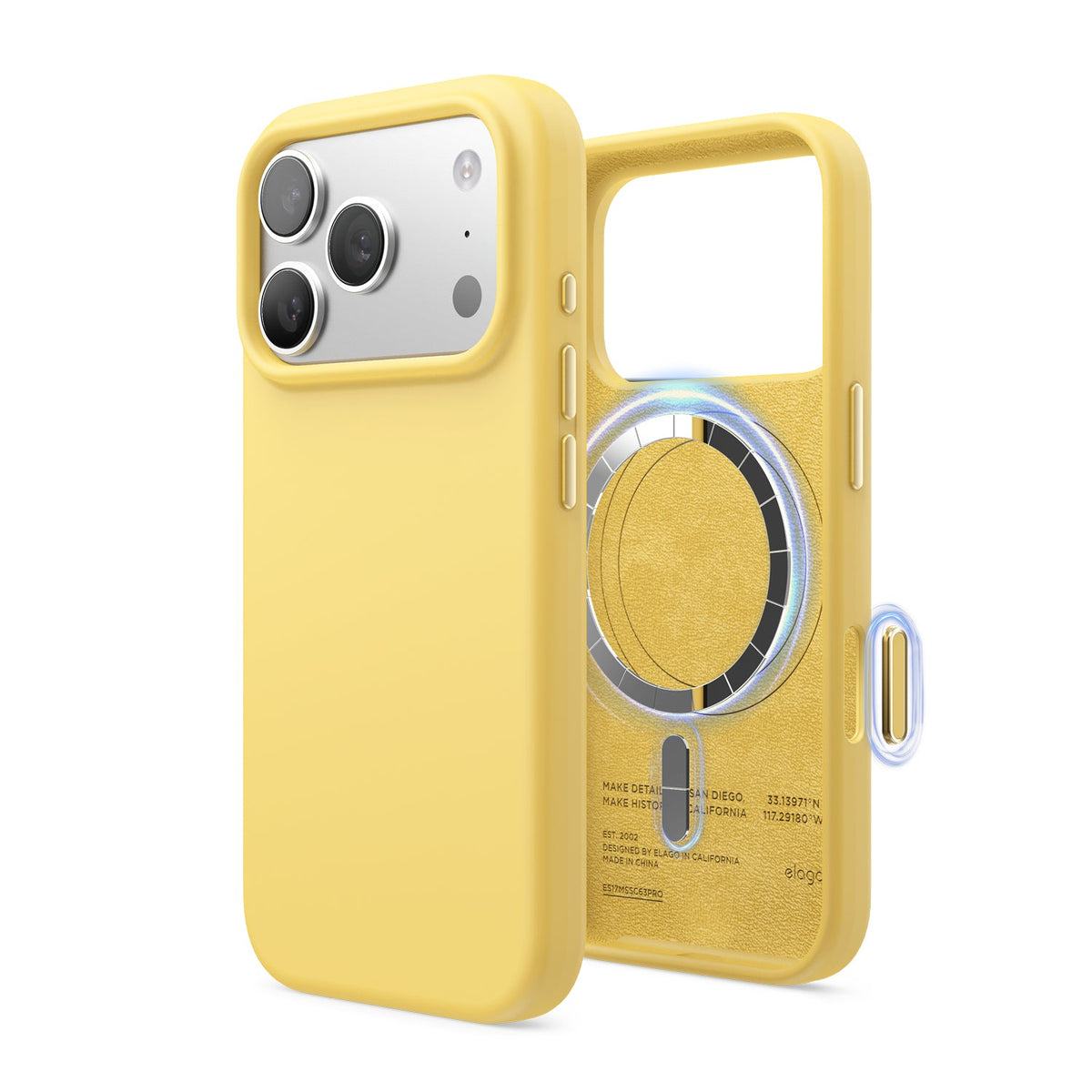 Elago Mag Silicone Case for iPhone 17 Pro / iPhone 18 Pro - Yellow #color_yellow