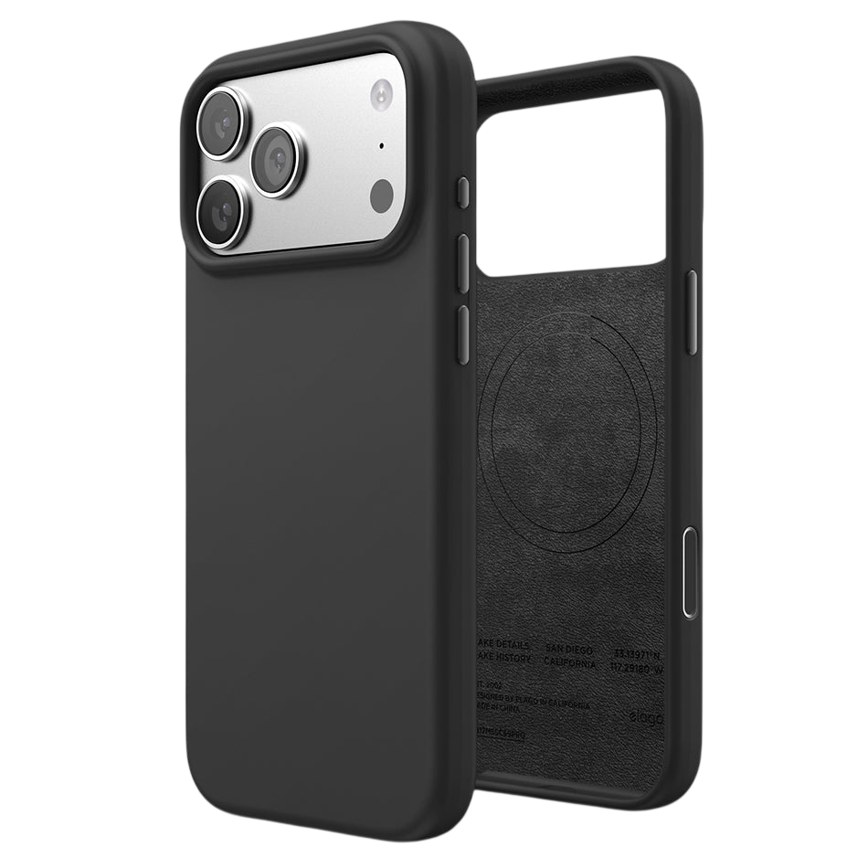 Elago Mag Silicone Case for iPhone 17 Pro Max / iPhone 18 Pro Max - Black #color_black