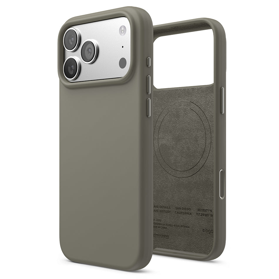 Elago Mag Silicone Case for iPhone 17 Pro Max / iPhone 18 Pro Max - Medium Grey #color_medium-grey