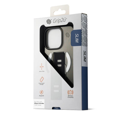 حافظة Grip2U SLIM بتقنية MagSafe لـ iPhone 16 Pro Max - دخاني