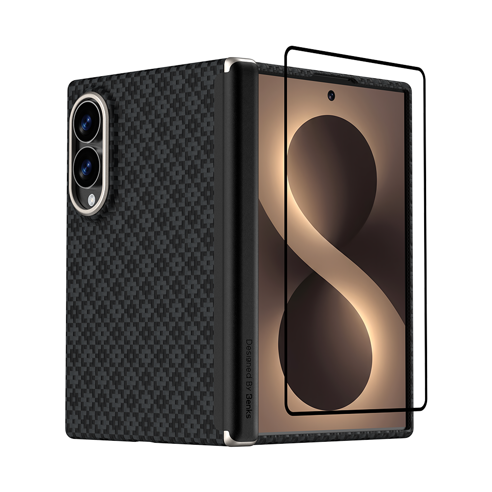 Benks ArmorGrid Air Grand Combo built with Kevlar® for Samsung Galaxy Z Fold 8 / Z Fold 8 Ultra - Black 
