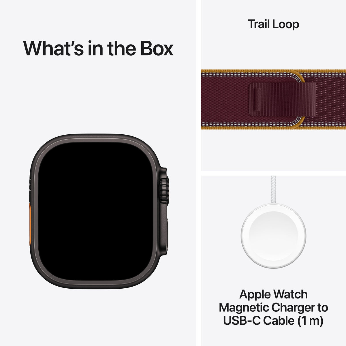 Apple Watch Ultra 4 - Burgundy Trail Loop 