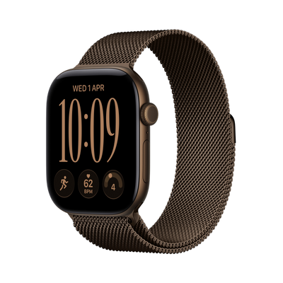 Apple Watch Series 12 - Dark Bronze Aluminum Milanese Loop 42mm #color_dark-bronze