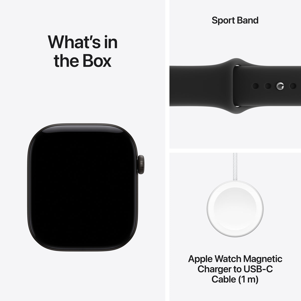 Apple Watch Series 12 - Black Aluminum 42mm #color_black-black-sport-band
