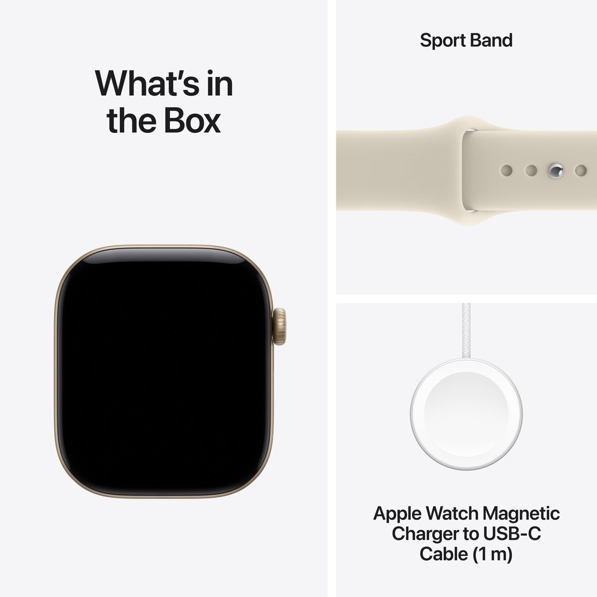 Apple Watch Series 12 - Light Gold Aluminum 42mm #color_light-gold-sand-sport-band