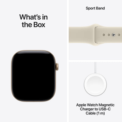 Apple Watch Series 12 - Light Gold Aluminum 46mm #color_light-gold-sand-sport-band