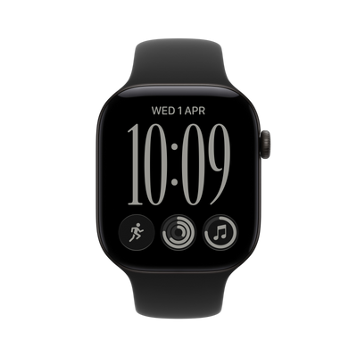 Apple Watch Series 12 - Black Aluminum 46mm #color_black-black-sport-band