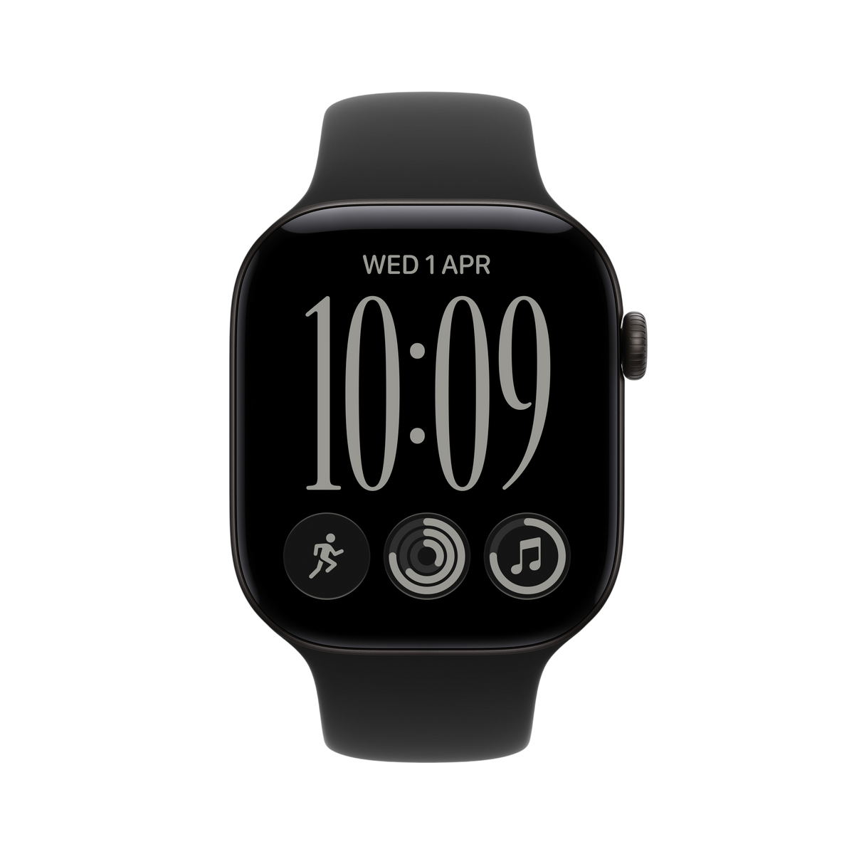 Apple Watch Series 12 - Black Aluminum 46mm #color_black-black-sport-band