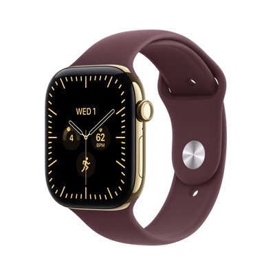 Apple Watch Series 12 - Radiant Gold Titanium 46mm #color_radiant-gold-burgundy-sport-band