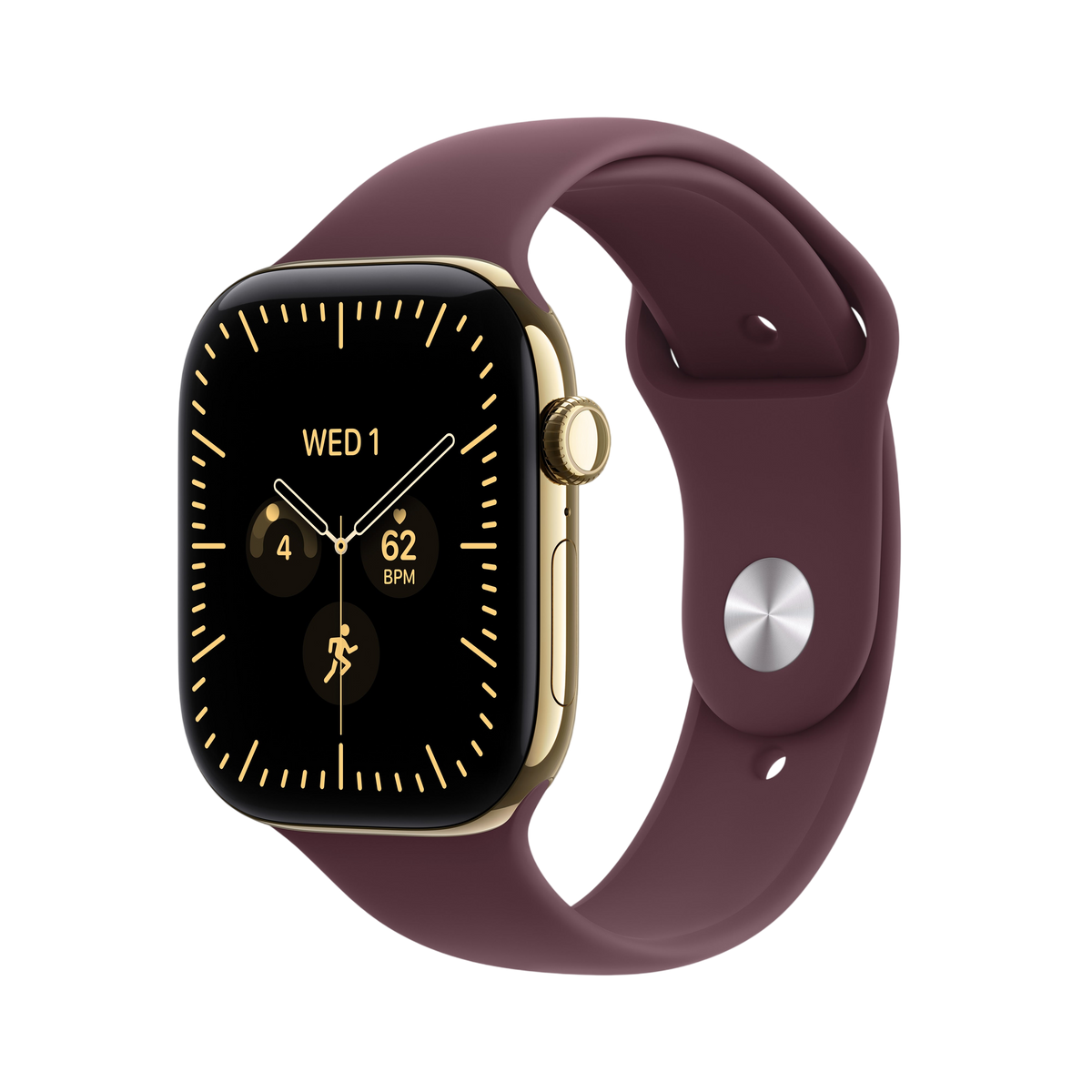 Apple Watch Series 12 - Radiant Gold Titanium 46mm #color_radiant-gold-burgundy-sport-band