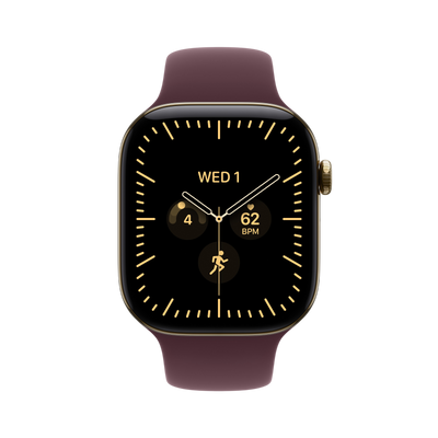 Apple Watch Series 12 - Radiant Gold Titanium 46mm #color_radiant-gold-burgundy-sport-band