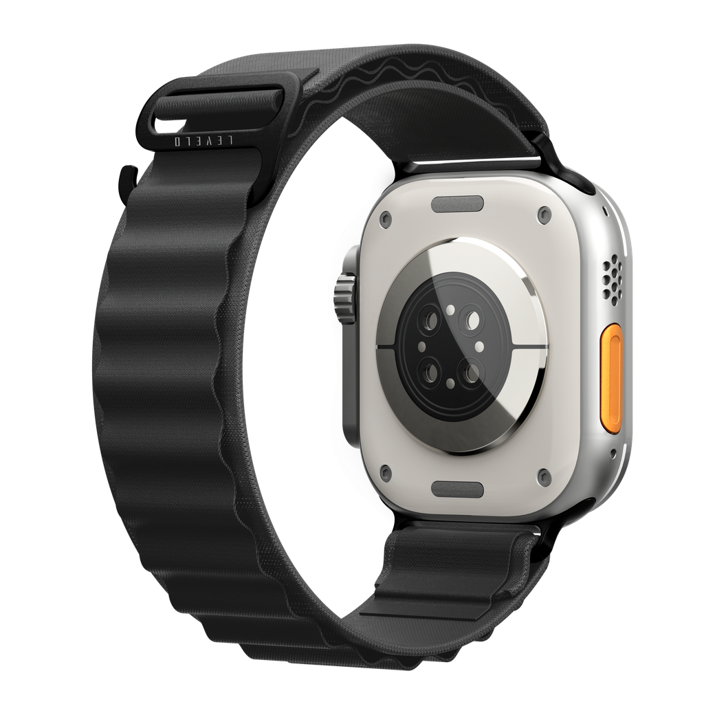 حزام Levelo Ace Loop من النايلون لساعة Apple Watch مقاس 49 ملم / 46 ملم / 45 ملم