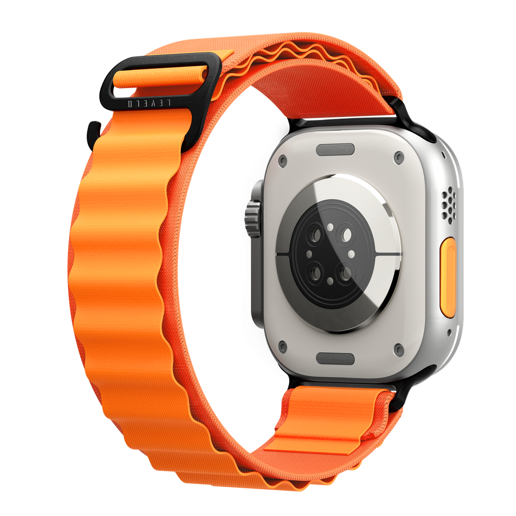 حزام Levelo Ace Loop من النايلون لساعة Apple Watch مقاس 49 ملم / 46 ملم / 45 ملم