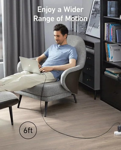Anker كابل 765 من USB-C إلى USB-C (140 واط، 6 قدم / 1.8 متر، نايلون)