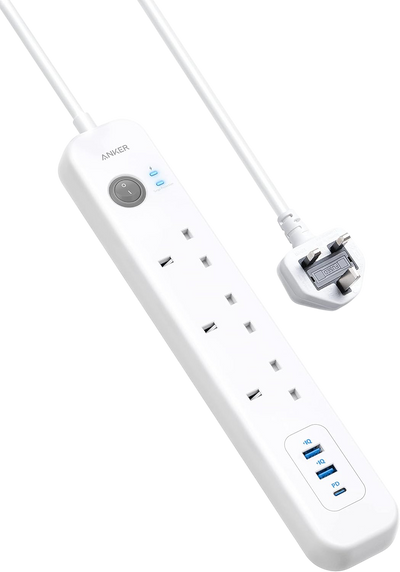 Anker مشترك كهربائي PowerExtend USB-C بثلاثة منافذ