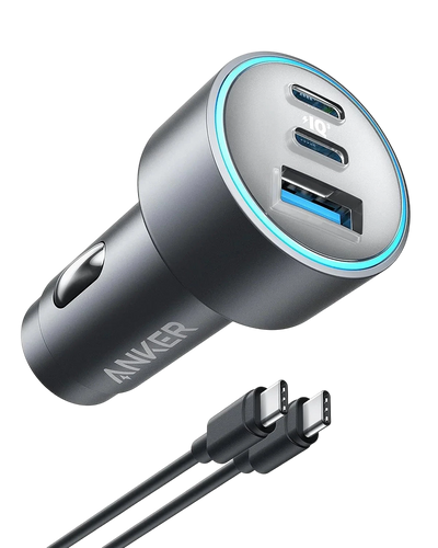 Anker شاحن سيارة قوي بثلاثة منافذ بقوة 67 واط