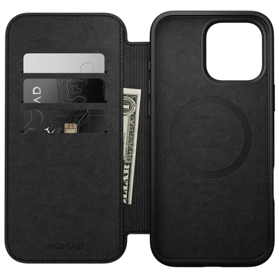 Nomad Modern Leather Folio Case for iPhone 16 Pro
